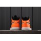 Air Jordan 1 Mid "Orange / Black" 554724-062 Oranžová Černá Bílá