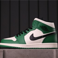 Air Jordan 1 Mid "Pine Green" 852542-301 Zelená Bílá černá