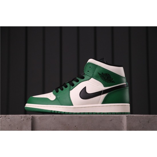 Air Jordan 1 Mid "Pine Green" 852542-301 Zelená Bílá černá