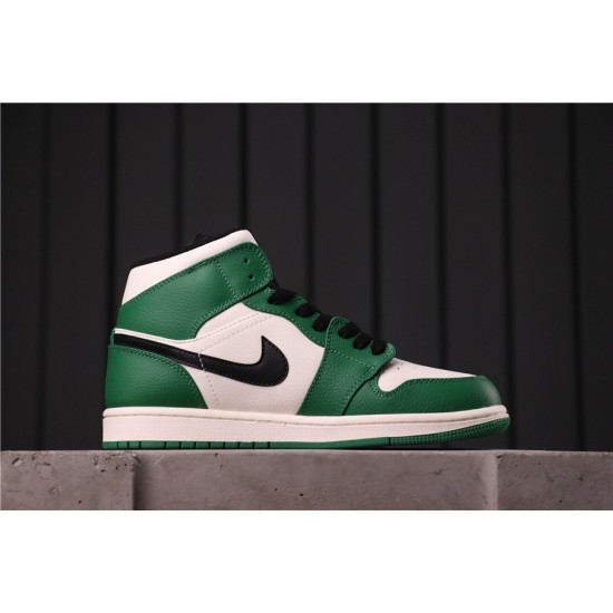 Air Jordan 1 Mid "Pine Green" 852542-301 Zelená Bílá černá