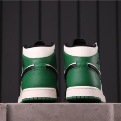 Air Jordan 1 Mid "Pine Green" 852542-301 Zelená Bílá černá