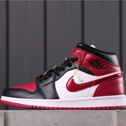 Air Jordan 1 Mid CZ4385-016 Black Red White