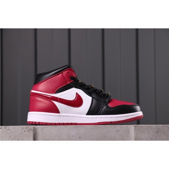 Air Jordan 1 Mid CZ4385-016 Black Red White