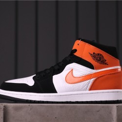 Air Jordan 1 Mid "Shattered Backboard" 554724-058 Oranžová Černá Bílá