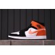 Air Jordan 1 Mid "Shattered Backboard" 554724-058 Oranžová Černá Bílá