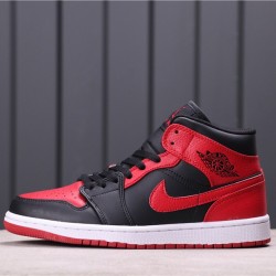 Air Jordan 1 Mid 554724-086 červená černá