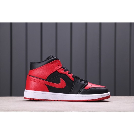 Air Jordan 1 Mid 554724-086 červená černá