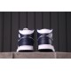 Air Jordan 1 Mid "Obsidian" 554724-174 tmavě Modrá Bílá