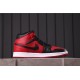 Air Jordan 1 Mid 554724-610 Red Black