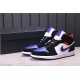 Air Jordan 1 Mid "What the" 852542-005 Black White Purple