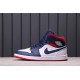 Air Jordan 1 Mid "USA" 852542-104 Modrá Bílá