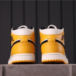 Air Jordan 1 Mid "Lakers" 852542-700 žlutá Bílá černá