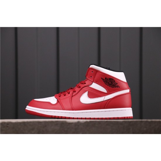 Air Jordan 1 Mid "Gym Red" 554724-605 červená Bílá