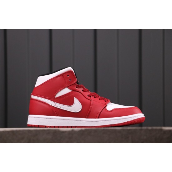 Air Jordan 1 Mid "Gym Red" 554724-605 červená Bílá