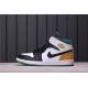 Air Jordan 1 Mid BHM EQUALITY BQ6932-101 Bílá černá Zelená žlutá