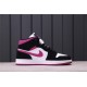 Air Jordan 1 Mid "White Black Pink" BQ6472-005 Černá Bílá Fialová