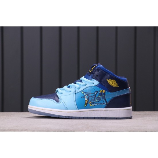 Air Jordan 1 Mid "FLY Blue" BV7446-400 Modrý