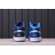 Air Jordan 1 Mid "FLY Blue" BV7446-400 Modrý