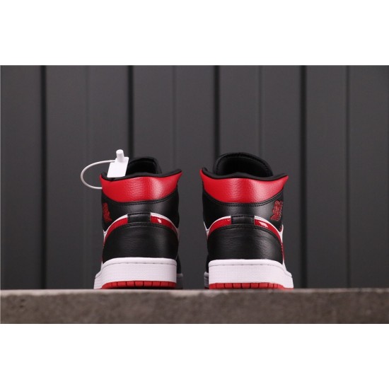 Air Jordan 1 Mid "Bred Toe" 554724-066 černá Bílá červená