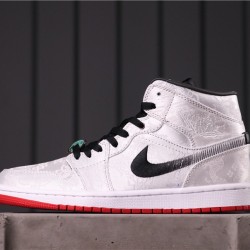 CLOT x Air Jordan 1 Mid "Fearless" CU2804-100 Bílý černý