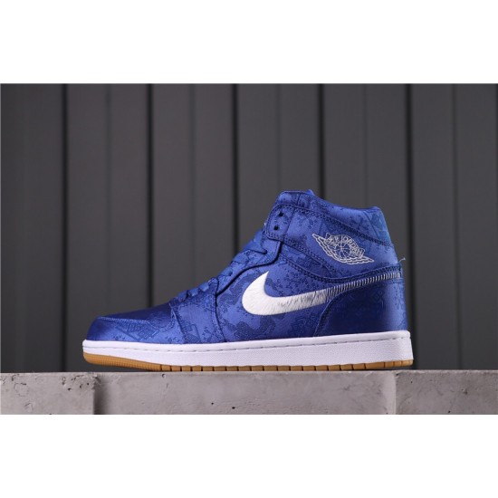 Air Jordan 1 Mid CU2804-400 Modrá Bílá