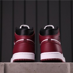 Air Jordan 1 Mid CZ4385-016 vínově červená Bílá černá