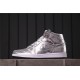 Air Jordan 1 Mid "Disco Ball" CU9304-001 Vše stříbrné