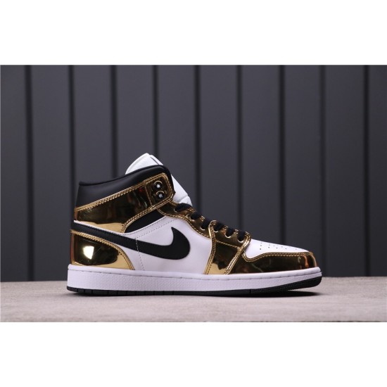 Air Jordan 1 Mid "Metallic Gold" DC1419-700 Zlato Bílá