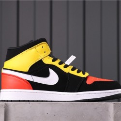 Air Jordan 1 Mid "Raygun" 852542-087 Žlutá Černá Červená