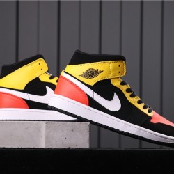 Air Jordan 1 Mid "Raygun" 852542-087 Žlutá Černá Červená