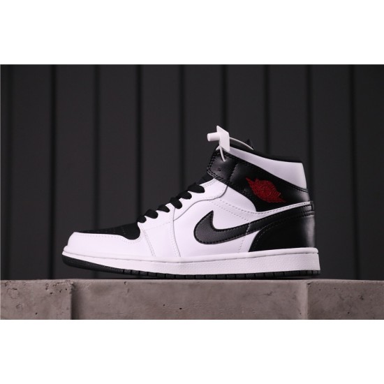 Air Jordan 1 Mid "Reverse Black" Toe BQ6472-101 Černá Bílá