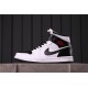 Air Jordan 1 Mid "Reverse Black" Toe BQ6472-101 Černá Bílá