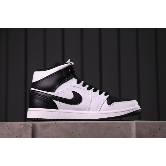 Air Jordan 1 Mid "Reverse Black" Toe BQ6472-101 Černá Bílá