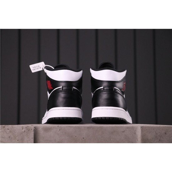 Air Jordan 1 Mid "Reverse Black" Toe BQ6472-101 Černá Bílá