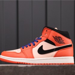 Air Jordan 1 Mid SE BQ6931-800 Oranžová Bílá černá