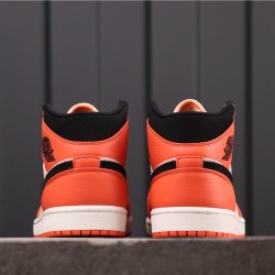 Air Jordan 1 Mid SE BQ6931-800 Oranžová Bílá černá