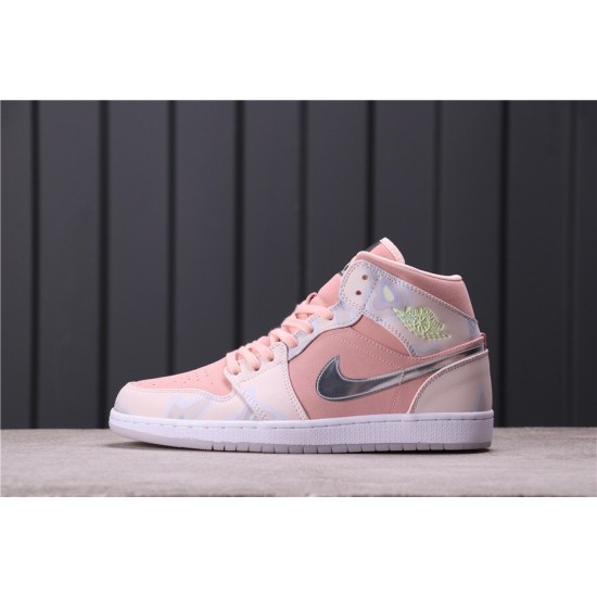 Air Jordan 1 Mid SE "P (Her) spective" CW6008-600 Bílá Růžová Černá