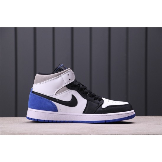 Air Jordan 1 Mid SE "Game Royal" 852542-102 Bílá černá Modrá