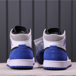 Air Jordan 1 Mid SE "Game Royal" 852542-102 Bílá černá Modrá