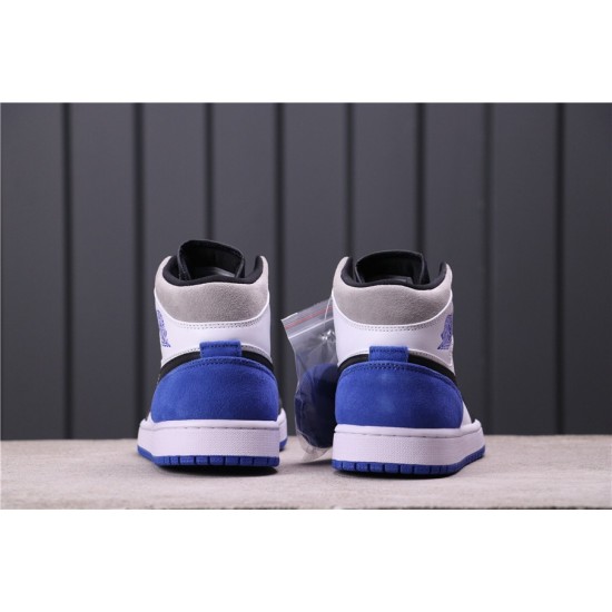 Air Jordan 1 Mid SE "Game Royal" 852542-102 Bílá černá Modrá