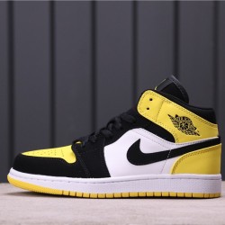 Air Jordan 1 Mid SE "Yellow Toe" 852542-071 Žlutá Bílá Černá