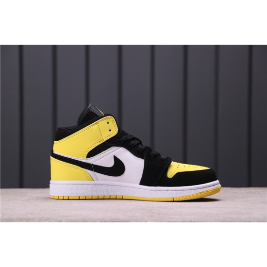 Air Jordan 1 Mid SE "Yellow Toe" 852542-071 Žlutá Bílá Černá