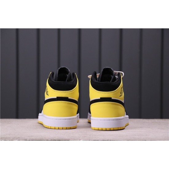 Air Jordan 1 Mid SE "Yellow Toe" 852542-071 Žlutá Bílá Černá