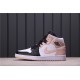 Air Jordan 1 Mid "Crimson Tint" 554724-133 Růžová Bílá Černá