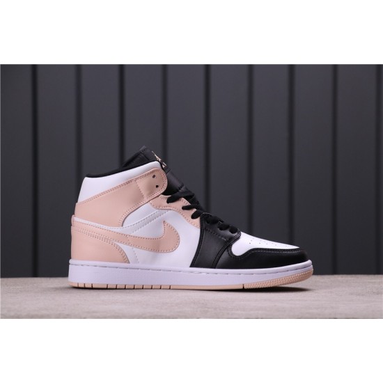 Air Jordan 1 Mid "Crimson Tint" 554724-133 Růžová Bílá Černá