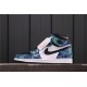 Air Jordan 1 Mid "Tie-Dye" CD0461-100 Modrá Bílá Černá