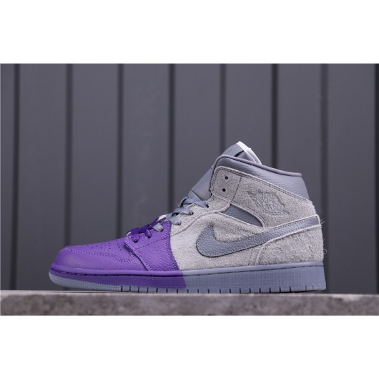 Sheila Rashid x Air Jordan 1 Mid CW5897-005 Šedá Fialová