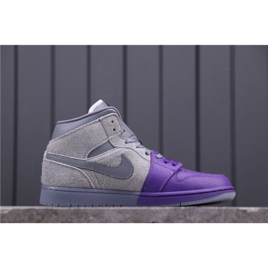 Sheila Rashid x Air Jordan 1 Mid CW5897-005 Šedá Fialová