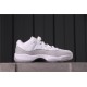 Air Jordan 11 Low "Metallic Silver" AH0715-100 White Grey