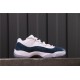 Air Jordan 11 Low "Navy Blue Snakeskin" CD6846-102 Bílá Modrá